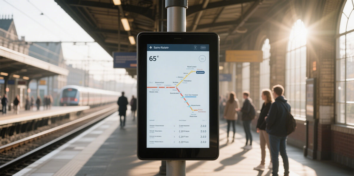 sunlight-readable-Passenger-Information-display