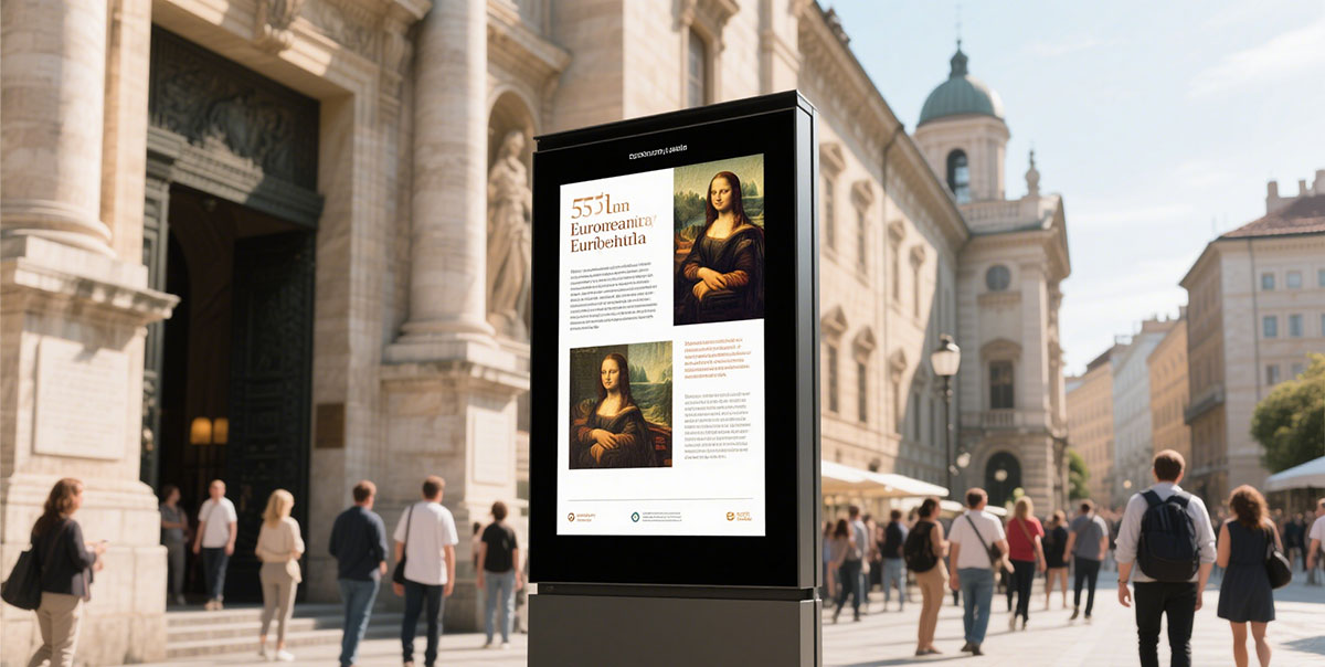 Hotel sunlight readable display outdoor digital signage application case