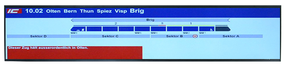 Train Passenger Information Display